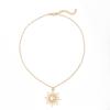 Hot selling fashionable alloy moon pendant, niche and versatile, sun set diamond necklace, star necklace accessories