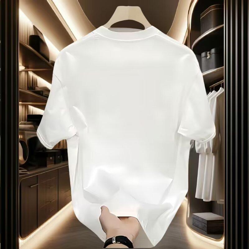 American Trendy Brand Short-Sleeved Pure Cotton Men'S Printed T-Shirt Trendy Men'S And Women'S Versatile Round Neck T-Shirt Men'S
