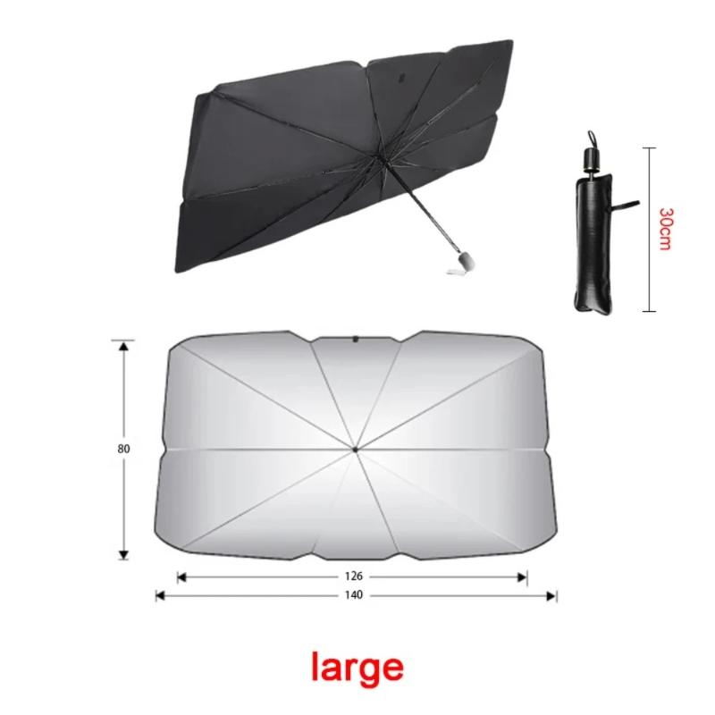 Multi Functional, Convenient, Heat-insulating, Sunshade, Car Sunshade, UV Resistant, Foldable and Retractable Sunshade Umbrella