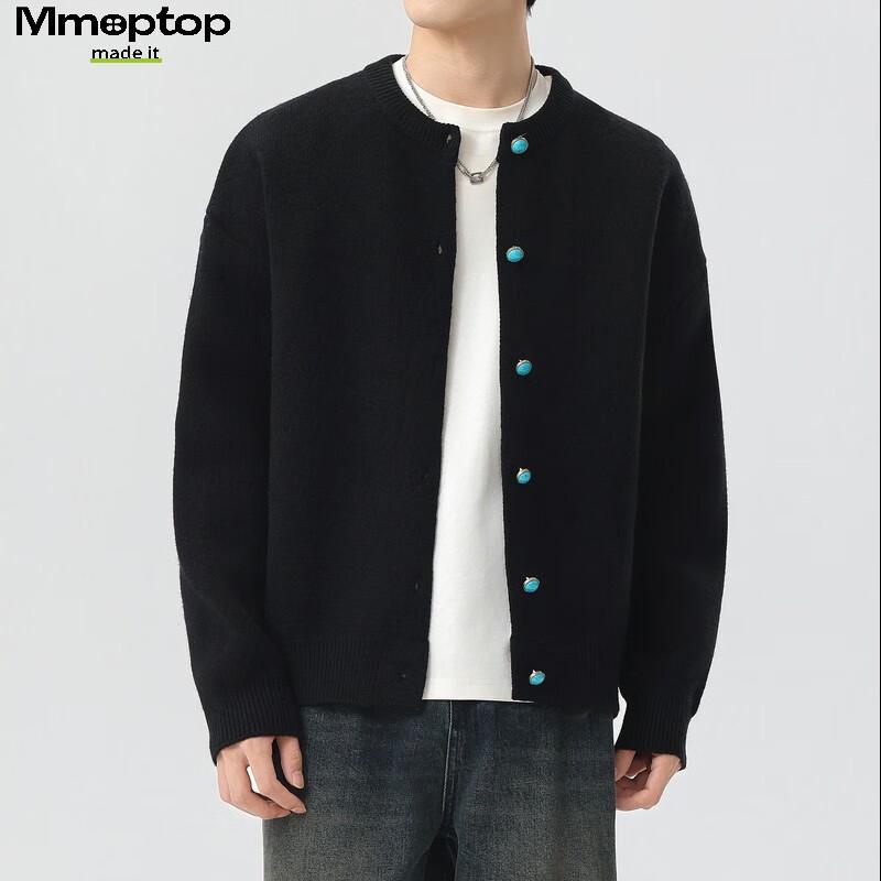 MMOPTOP Men's Japanese Style Warm Knit Cardigan