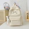 Mochila Bordada con Lazo Bolsa Portátil Gran Capacidad Mochilas Mujer Ligera Viaje Bolsas Bolsas para Mujer Estudiantes Mochila