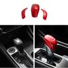 Bright Red Gear Shift Knob Shifter Lever Trim For Nissan Sentra Sylphy -
