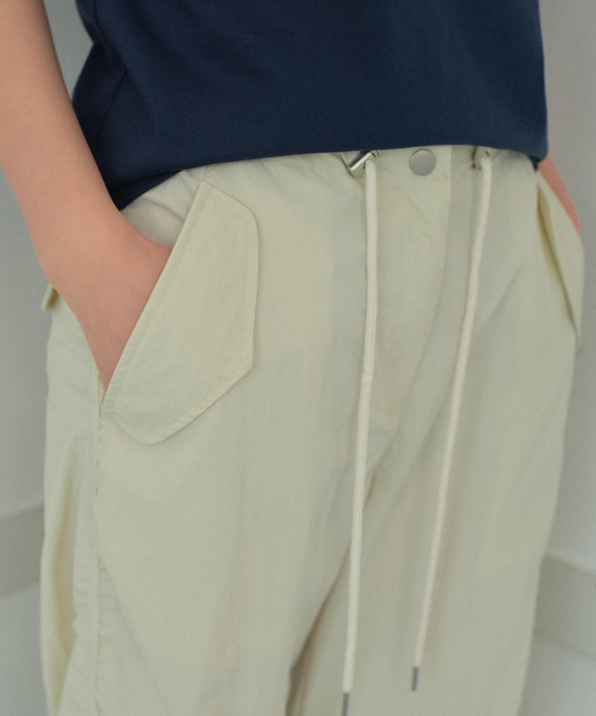 Wednesday Oasis For Woman Stopper Shirred Nylon Pants_Cream(Wb6Pt26)