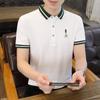 Men's Short Sleeved T-shirt Thin Business Lapel Men's Casual Short Sleeved Polo Shirt Shirt