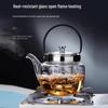 MINGRUN High Borosilicate Glass Teapot with 6 Cups