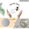 2D Flat Retro Aluminum Wall Stickers, Available In Multiple Sizes. Bee-themed Thank-you Pendant, with A Simple, Artistic Design, Making It A Perfect