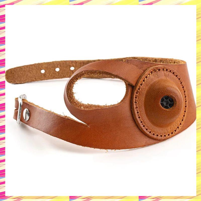 

ABJJ Sewn Leather Thimble Hand Protector, Left/Right Hand Anti-Slip, Hand-Embroidered Protective Gloves Right