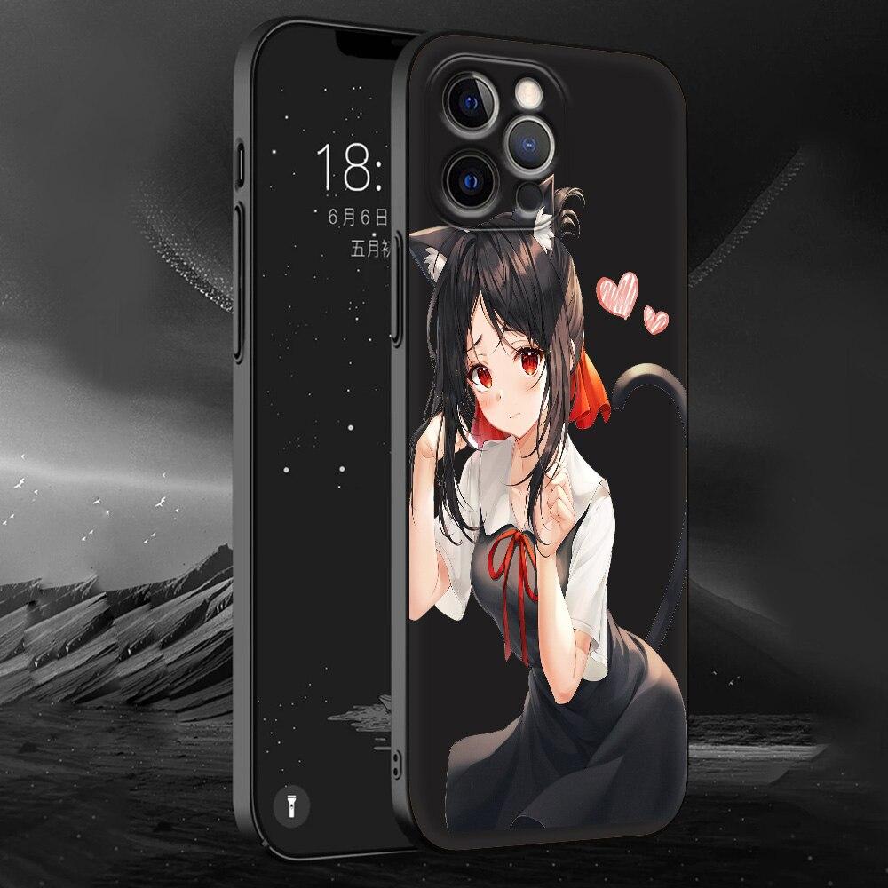 Kaguya Sama Love Is War Anime Phone Case For iPhone 11 12 13 14 Pro Max 7 8 Plus SE  X XR XS Luxury Shell Fujiwara Soft Cover
