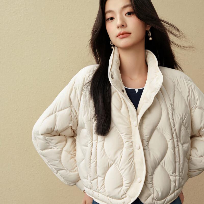 SEIFINI Women's Wave Quilted Down Jacket