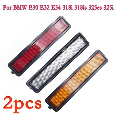 2x Car Rear Left Right Side Turn Signal Marker Light Lamp Lens Cover 12V For BMW E30 E32 E34 318i 318is 325es 325i 63141377849