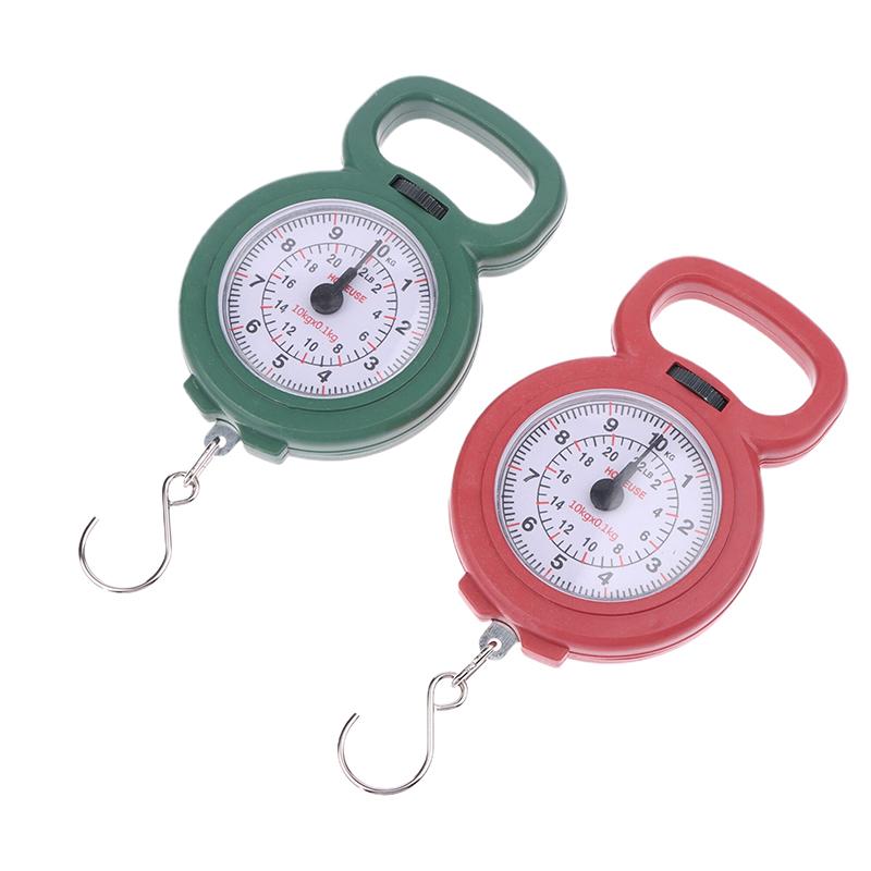Mini Pointers Hook Spring Hanging Scale Portable Fishing Scale 10Kg Capacity Food Digital Scale Luggage Scale Weighing Scales