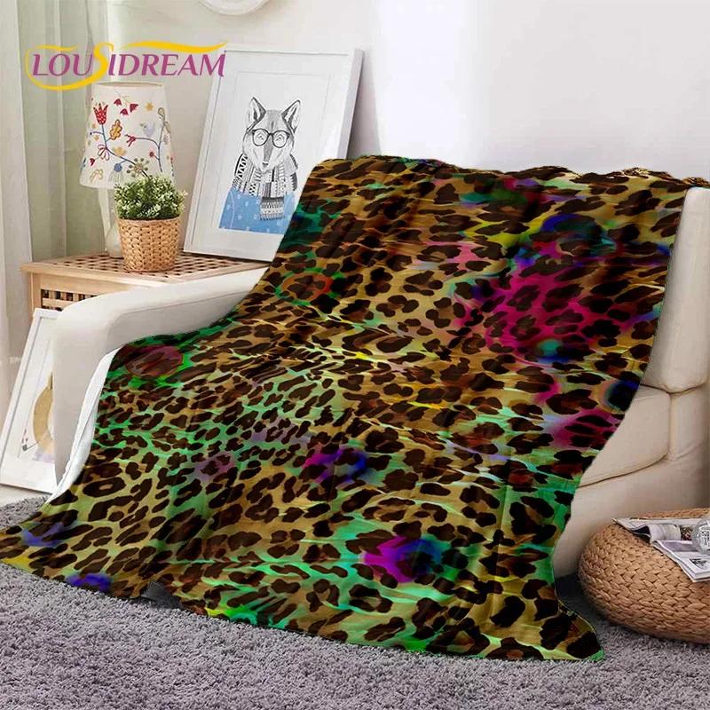 3D Colorful Zebra Stripe Leopard Tiger Soft Flannel Blanket for Bed Bedroom Sofa Picnic,Throw Blanket for Cover Outdoor Nap gift