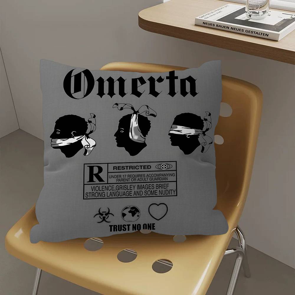 Rapper OOmerta Cushion Cover Pillow Cover Decor Pillowcase Printed Cushion Case For Couch