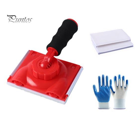 Wall Edging Kit Paint Edge Trimmer, Walls Ceilings Corner Pad Painter with Adjustable Interior Decorating Tools Handle, Pads Applicator, Painting Tool