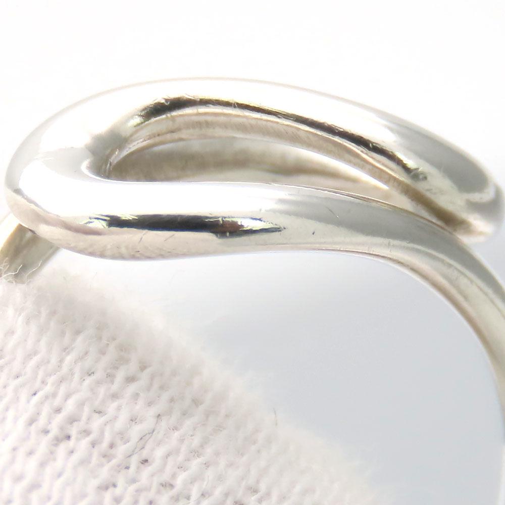 Used TIFFANY&Co. Ring Open Wave EU#46.5 Silver925 2.4g Silver