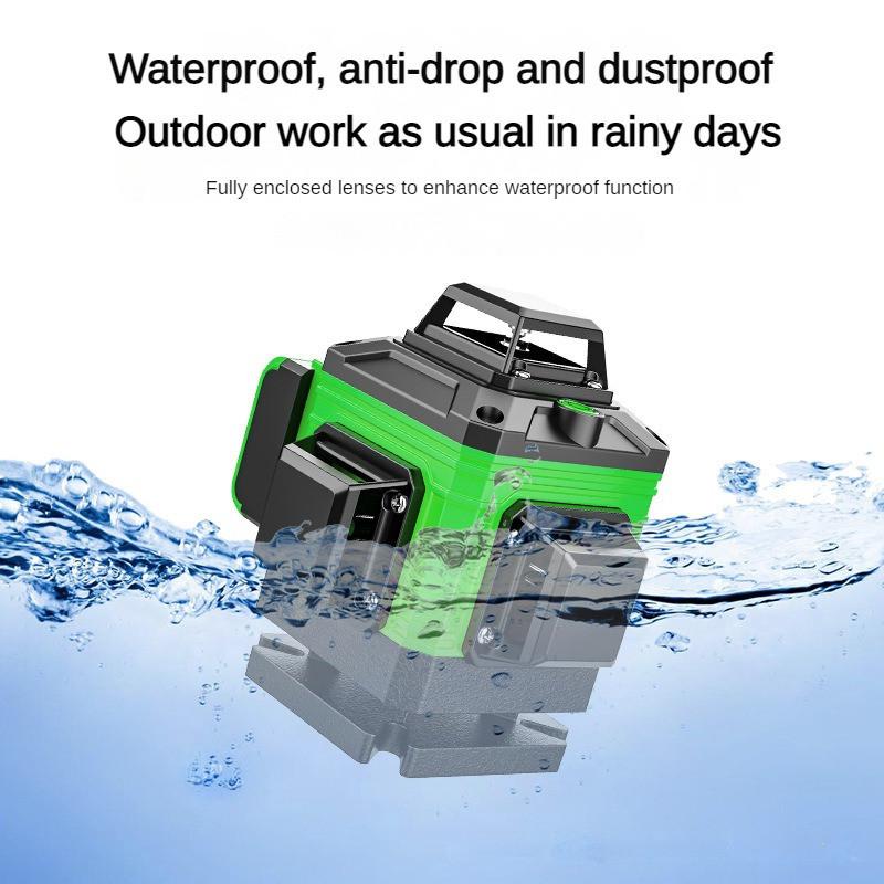 8/12/16 Line Green Automatic Leveling Instrument High Precision Infrared Waterproof  Multifunction Measuring Tool Green Laser Level