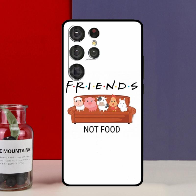 Vegan Vegetarian Quote Funda Case For Samsung Galaxy S25 Ultra S9 S10 S20 FE S21 S22 S23 Plus S24 Ultra Phone Cover