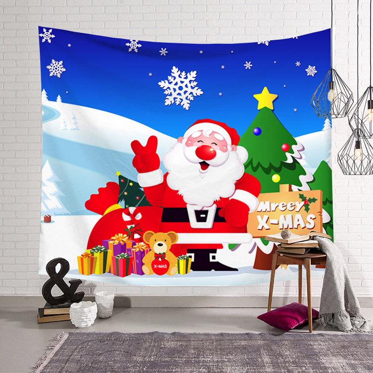 Wohnzimmer Wandteppich Weihnachtsdruck Wandbehang Schlafzimmer Wandteppich