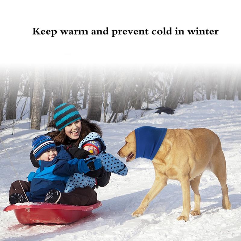 Thickening Dog Calming Earmuffs Neckerchief Collar Warm Pet Neck Gaiter Noise-proof Puppy Scarf Collars Small Medium Large Dog