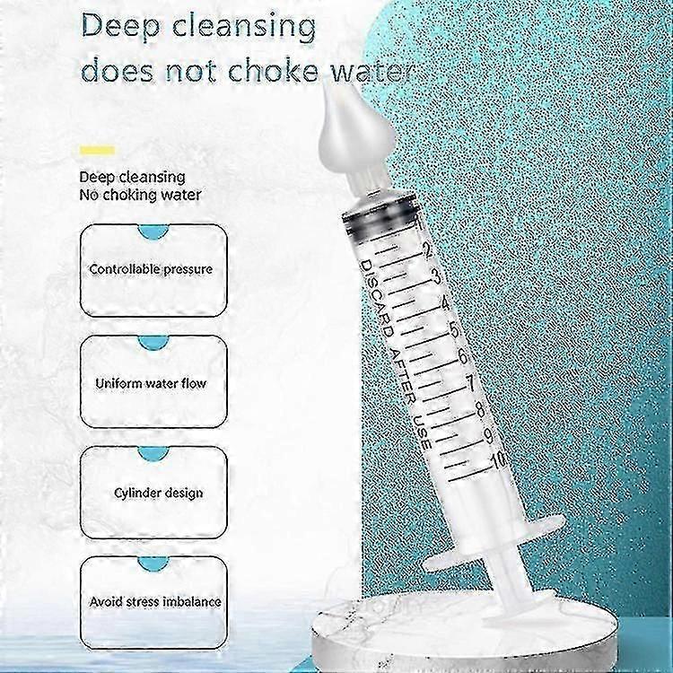2 Pieces Baby Nasal Aspirator Professional Syringe for Infant Nose Cleaning Gentle Hygiene Maintenance