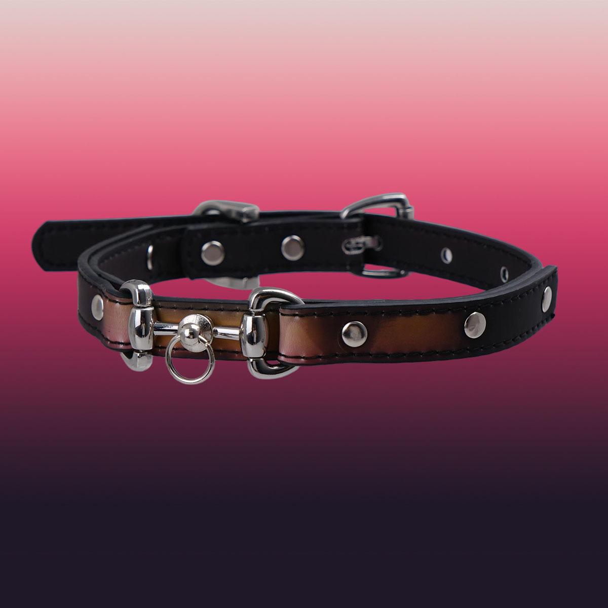 

PUPPY Choker subculture black edge colorful collar, male and female sm couple toy collar traction rope