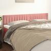 Headboard in Pink 160 x 5 x 78 88 cm Velvet