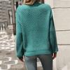 Damenmode Kleiner Stehkragen Einfarbig Strickpullover Temperament Langarmpullover