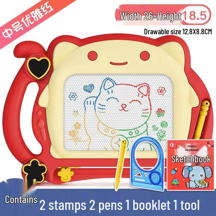 Colorful Magnetic Drawing Board for Kids - Detachable Writing & Graffiti Tool for Kindergarten Learning