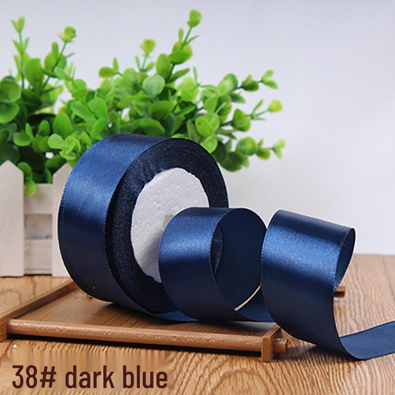 4cm Solid Color Satin Ribbon for Floral Art and Gift Packaging