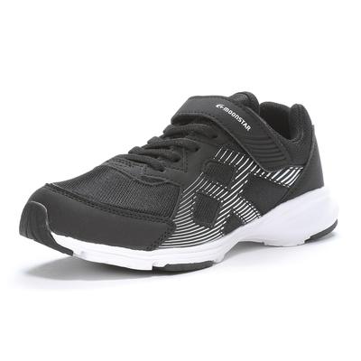 AG J001 Lightweight Magic Athletic Sizes Boys and Size 2E Sneakers, Shoes, 19cm-24.5cm, Kids' Girls, Black, 23.0cm,