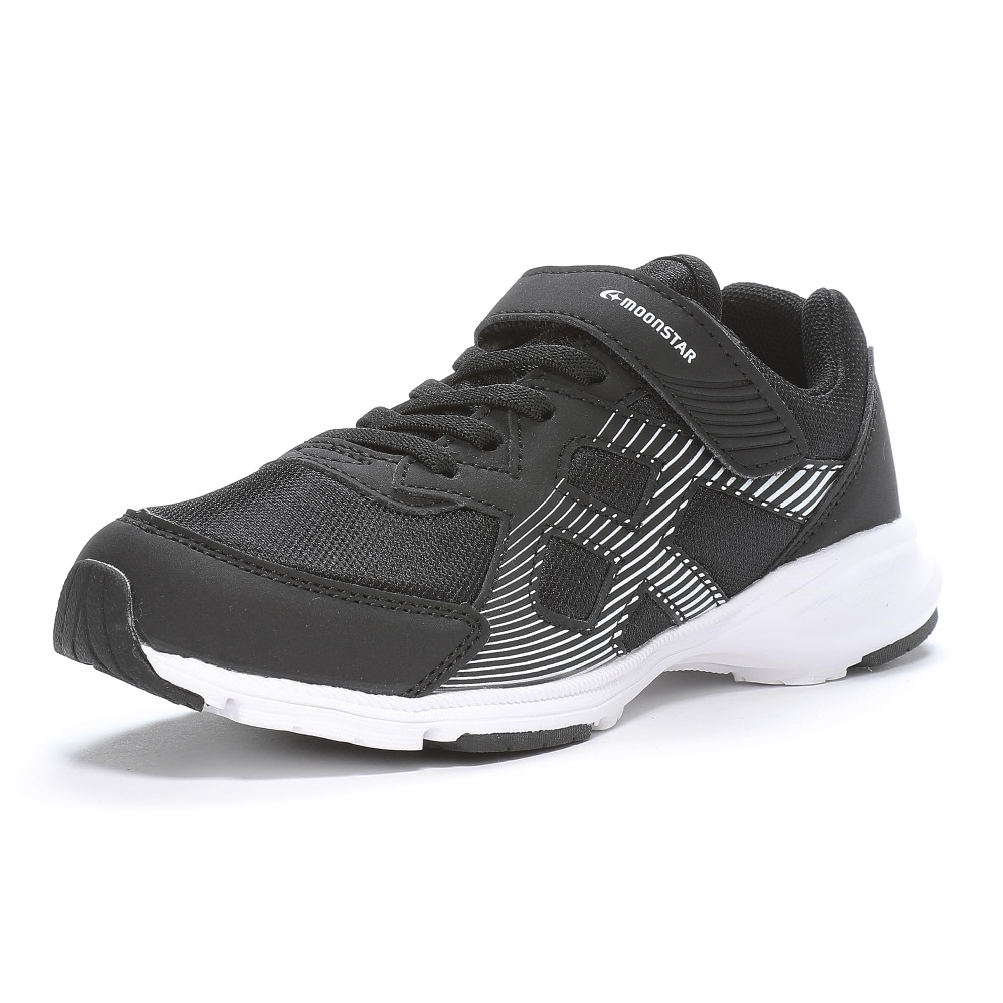 

Moonstar AG J001 Lightweight Magic Athletic Sizes Boys and 2E Sneakers, Shoes, 19cm-24.5cm, Kids Girls, Black, 20.0cm, чёрный