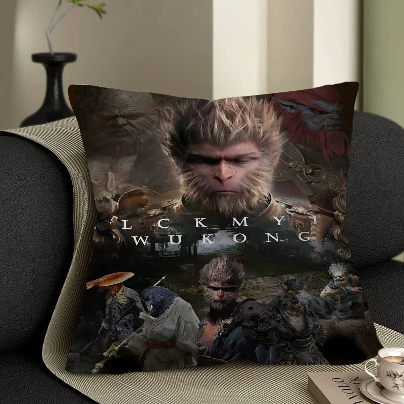 Video Game B-Black M-Myth-WuKong Pillowcases Home Bedding Decorative Pillow Cover Wedding Super Soft Pillow Case