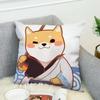 Pillowcase 45*45 Shiba Inu Pillow Cases For Bed Chair Cushion Cover 45X45Cm Fall Decoration Decorative Pillows Lounge Chairs