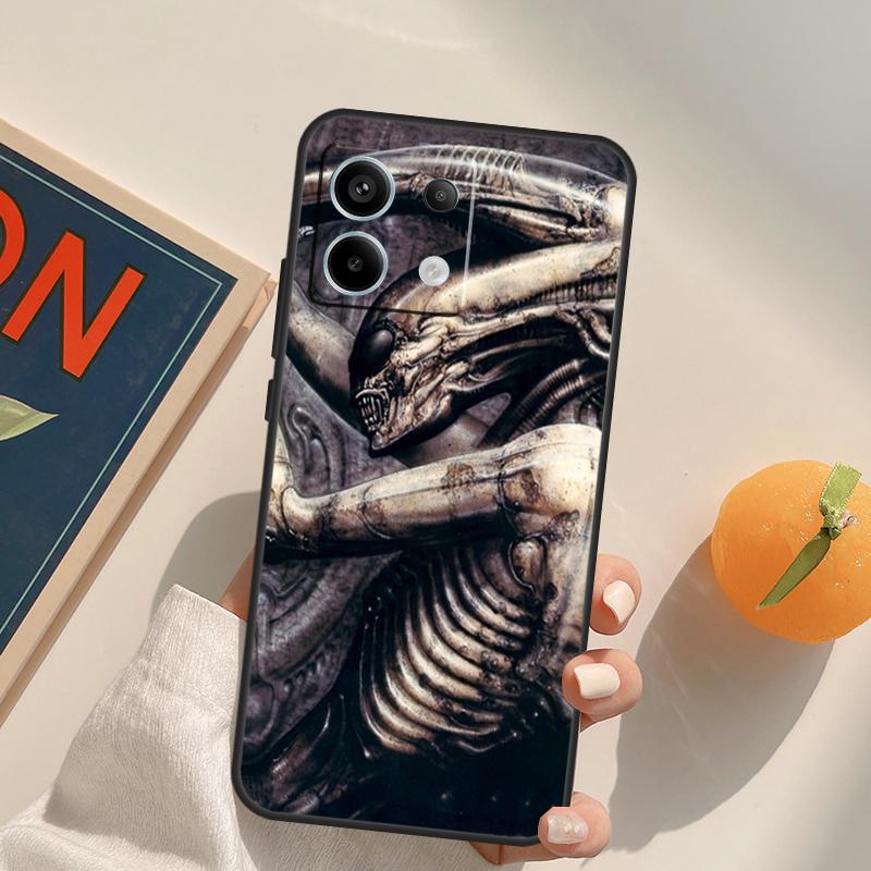 Hr Giger Li II Funda For Xiaomi Redmi Note 13 Pro 9 10 11 12 14 Pro 10S 11S 12S Redmi 14C 13C 10C 12C Case
