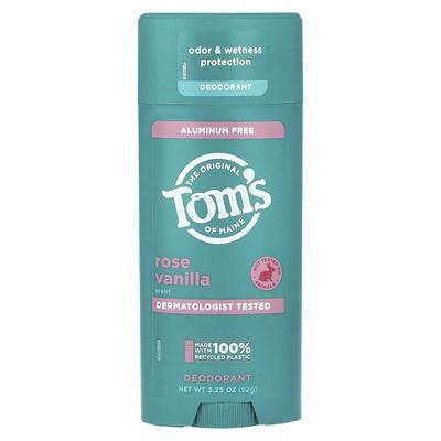 Tom's of Maine, Aluminum-Free Deodorant, Rose Vanilla, 3.25 Oz (92 G)
