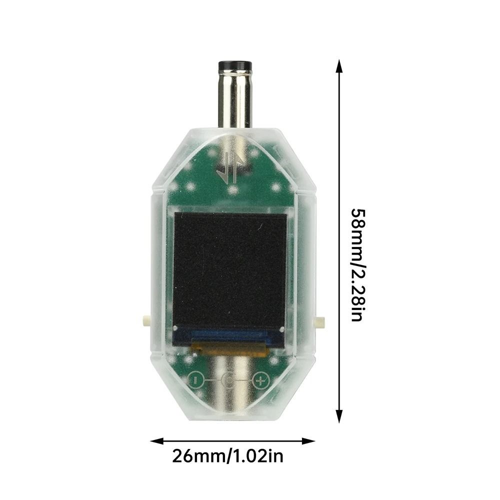 ABS DT550 DC Power Meter DC5.5*2.5 Barrel Port High Precision Chip DC Current Detector Compact Mini Size