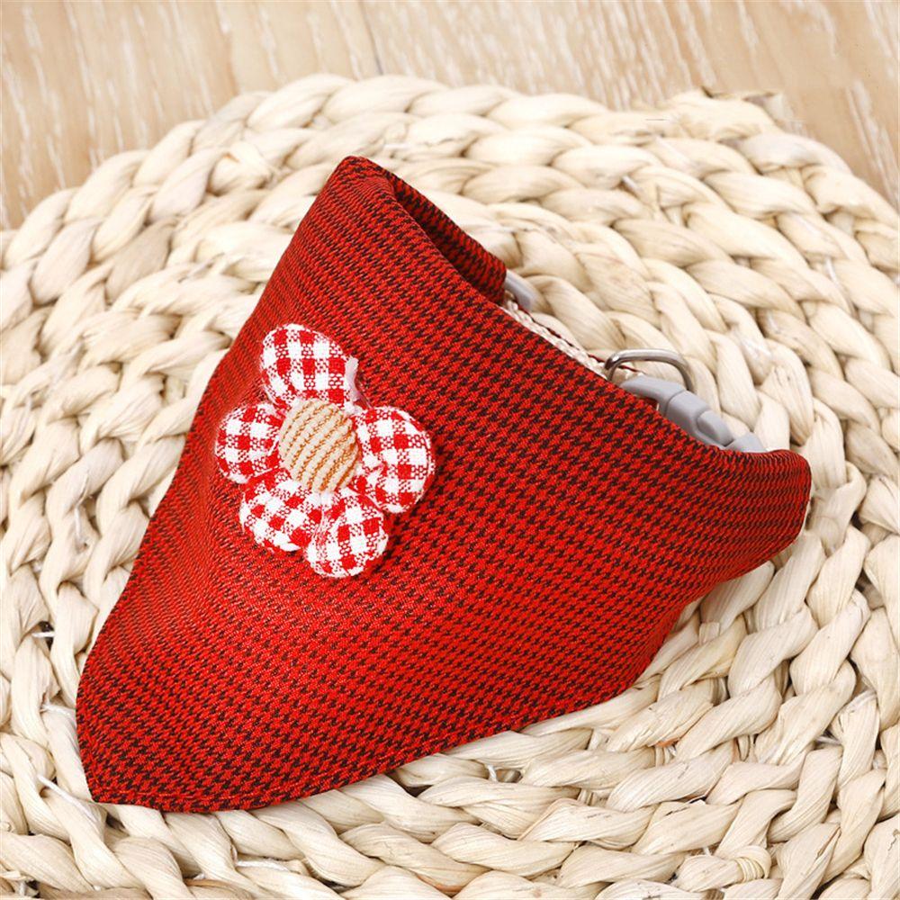 

Моющийся модный модный шарф на шею для щенков и собак, треугольный шарф с воротником, бандана для кошек красный