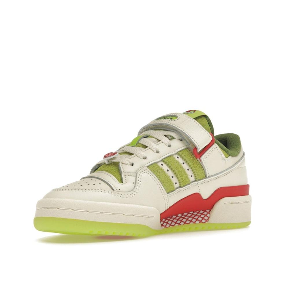 Adidas Dr. Seuss X Forum Low The Grinch - Cream White Men Sneakers Collegiate-Red Solar-Slime ID3512