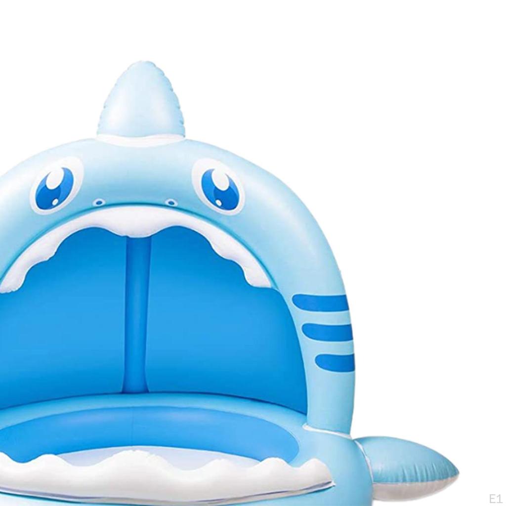 Aufblasbares Planschbecken für Kinder, Spielzentrum, tragbar, großer Hai, Kinderschwimmen für die Terrasse