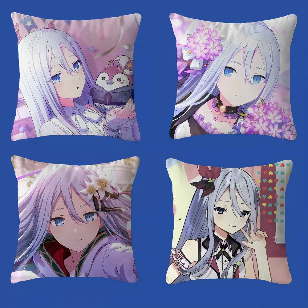 Y-Yoisaki K-Kanade Office Cushion Pillowcase Car Cushion Cover45X45CM Lumbar Pillowcase Sofa Pillowcover