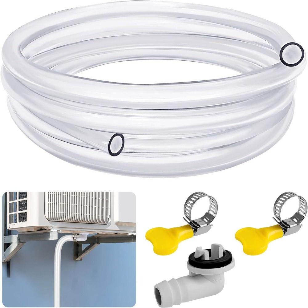 Split Casement AC Drain Hose Portable Drain Kit Set Condensate Water Tube Air Conditioner Drain