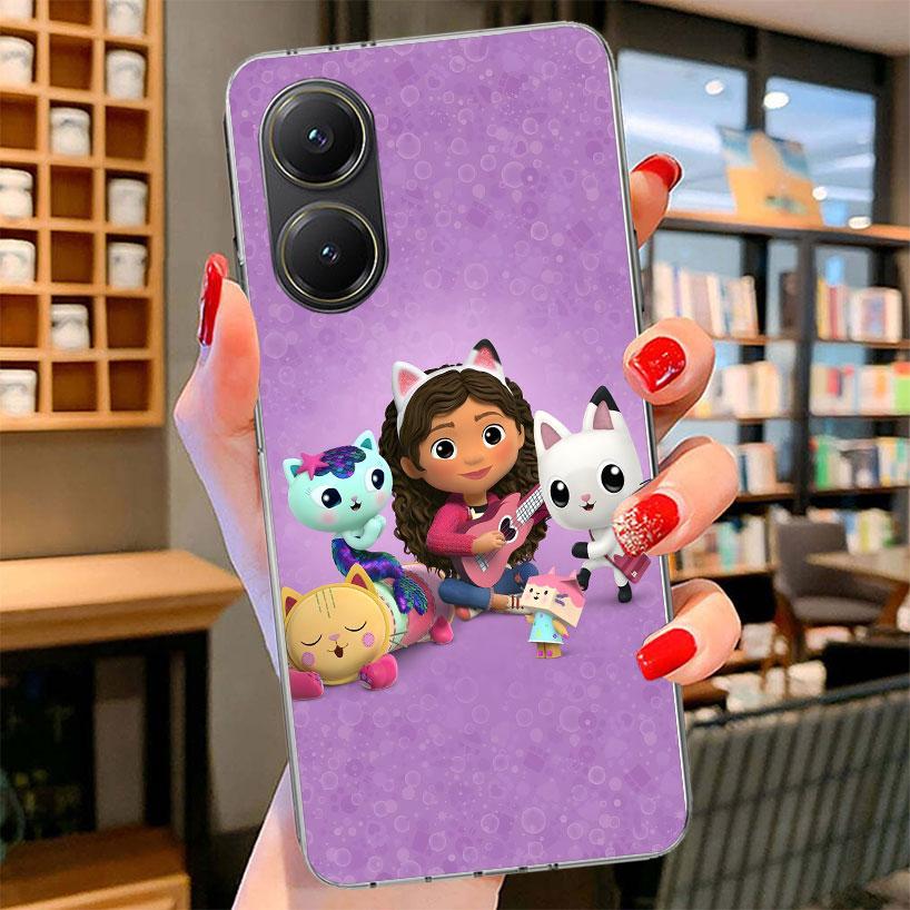 Cartoon Gabbys Dollhouse Phone Case For Xiaomi Poco F7 Ultra X7 X6 X5 Pro M7 Redmi 15C 15 13C 13 12C 12 10C 10 9A 9C 9T 9 Shell