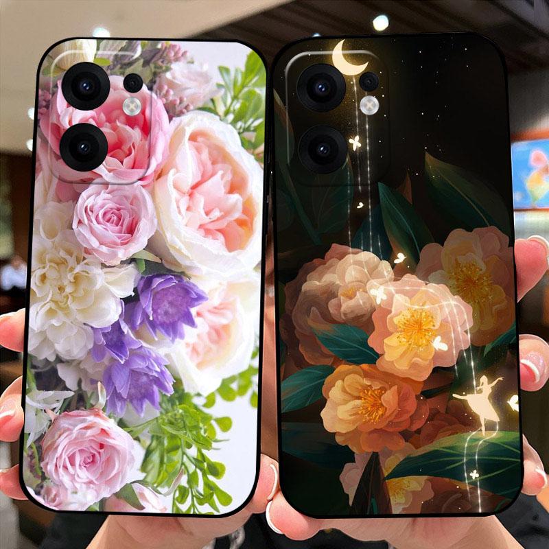 For Oppo Reno13 F Case Reno 13 F 4G 5G Color Painted Soft Silicone Phone Shells For OPPO Reno 13F Shockproof Bumper Fundas Cover