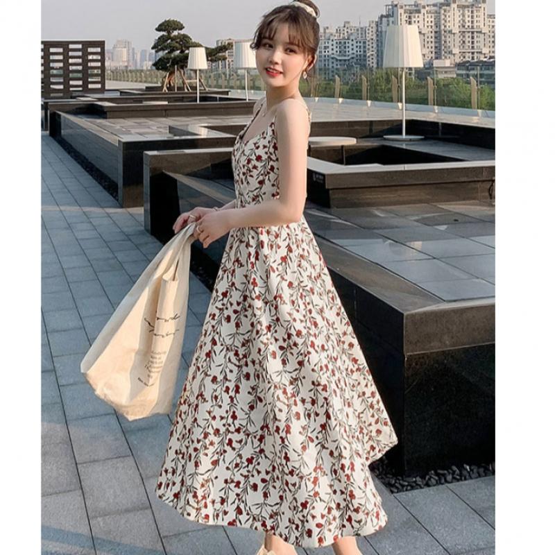 Shop Women Floral Sleeveless Long Dress Won Wdr Wbf28f8