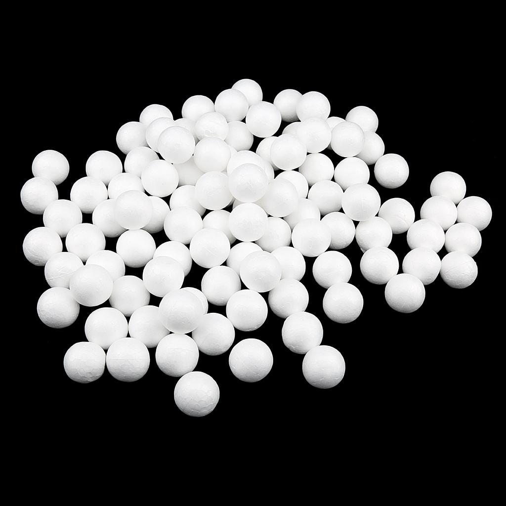 White Foam Balls, Polystyrene Craft Decoration Balls for Model Making, Decoration,