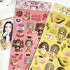 Coisini Korean-Style 3D Modeling Cute Little Girl Laser Stickers for Journals