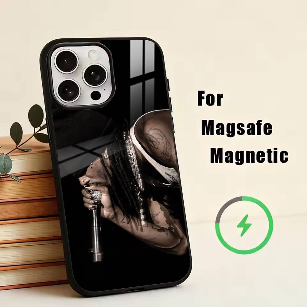 rage Playboi Carti Phone Case For iPhone17,16,15,14,13,12,11 Plus,Pro Magnetic For Magsafe Wireless Charging