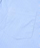 OTHERFITS Striped Marine Crop Shirt (Sky Blue)