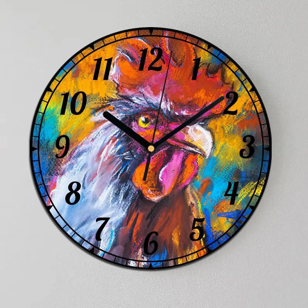 10 Inch Silent Xyloid Wall Clocks Decorative Non Ticking Clock for Home Office Kitchen Bedroom Living Room, Bedroom, Study