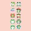 500pcs Cute Traveling Frog Cartoon Graffiti Stickers DIY Phone Guitar Laptop Notebook Suitcase Waterproof Sticker